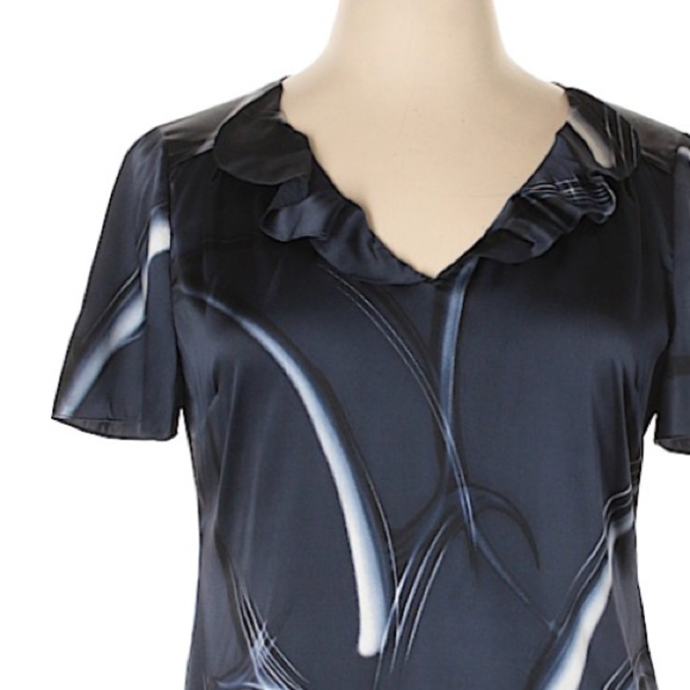 NWOT Elie Tahari Silk Blouse - Picture 4 of 5